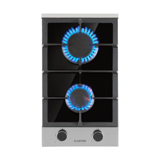 Klarstein Alchemist Domino, plynová varná doska, 2 hliníkové horáky, sklokeramika