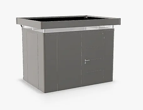 Biohort Záhradný domček BIOHORT Casanova 330 × 230 cm (sivý kremeň metalíza) Orientácia dverí vpravo