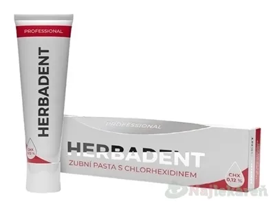HERBADENT Profesional zubná pasta s CHX 0,12% 40g