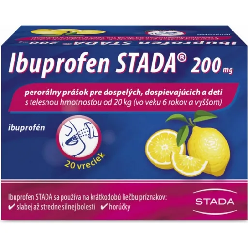 IBUPROFEN STADA 200 mg prášok 20 kusov