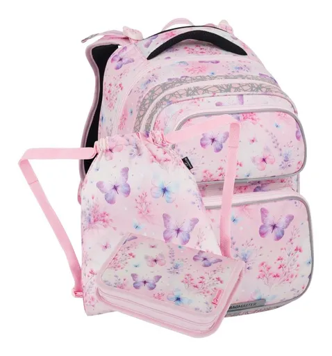 Malý školský set Bagmaster DOPI 25 A Set S Butterflies