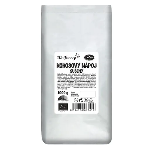 WOLFBERRY Kokosový sušený nápoj BIO 1000 g