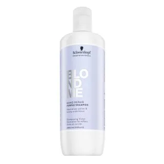 Schwarzkopf Professional BlondMe Bond Repair Purple Shampoo tónovací šampon pre neutralizáciu žltých tónov 1000 ml