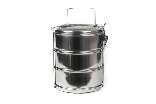 MAKRO - Trojdielny nerezový obedár 3 x 1L