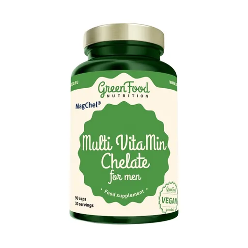 GREENFOOD NUTRITION Multivitamín chelát pre mužov 90 kapsúl