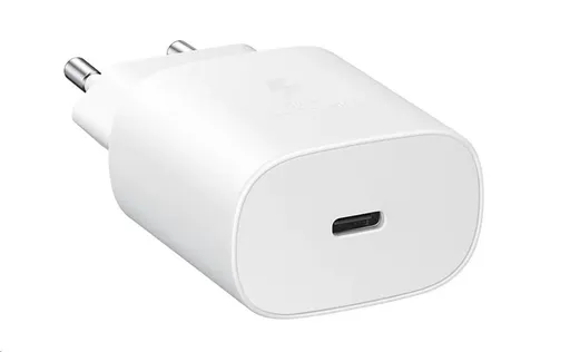 Samsung cestovná nabíjačka EP-TA800XWE, Quickcharge 25W, konektor USB-C, biela