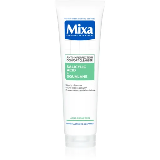 Mixa Anti-Imperfection Comfort Cleanser čistiaci pleťový gél proti nedokonalostiam aknóznej pleti 150 ml