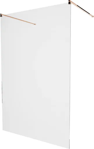 MEXEN/S - KIOTO samostatne stojaca sprchová zástena 110 x 200, transparent 8 mm, růžové zlato 800-110-002-60-00