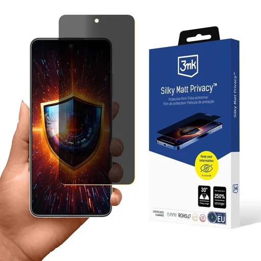 3mk ochranná fólia Silky Matt Privacy pre Redmi Note 14 5G Global