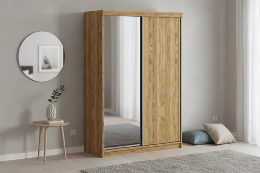 Elvisia Šatníková skriňa POLA 150 | 1x zrkadlo