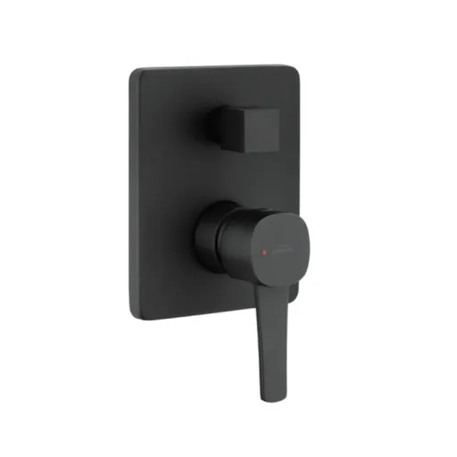 INVENA - 2-cestná nástenná batéria GLAMOUR čierna TREND BP-02-4K2-V