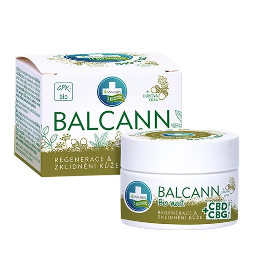 ANNABIS Balcann Konopná masť CBD+CBG BIO 50 ml