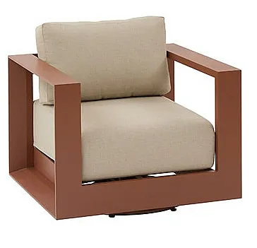 Hliníkové kreslo otočné MADRID (mahagón)