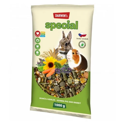 DARWIN'S Morča králik special 1 kg