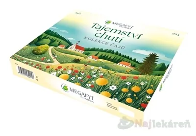 MEGAFYT Kazeta Tajomstvo chutí kolekcia čajových zmesí 30 vrecúšok