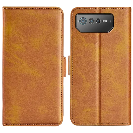 SIDE Peňaženkové puzdro pre Asus Rog Phone 6 svetlohnedé