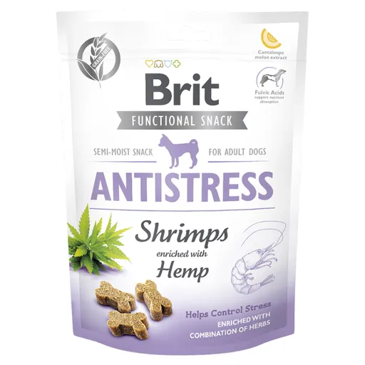 BRIT Care Functional Snack Antistress Shrimps s krevetami a konope pre psov 150 g