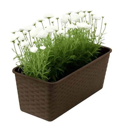 ProsperPlast Kvetináč RATOLLA CASE | umbra 39,1 cm