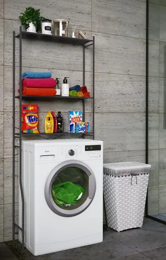 VCM Skříňka na pračku Tubas, černá