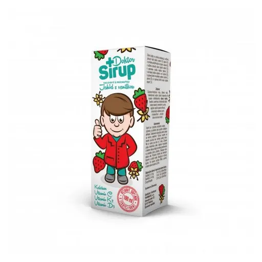 DOKTOR SIRUP kalciový s príchuťou Jahôd s vanilkou 100 ml