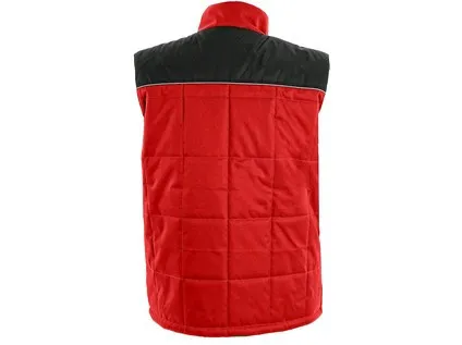 Pánska zimná vesta SEATTLE, červeno-čierna, veľ. S