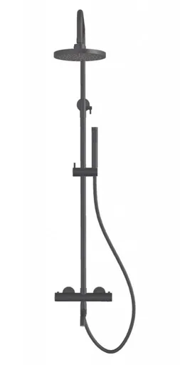 BESCO - Nástenný termostatický sprchový a vaňový set VEO čierna BABPVNTICZ