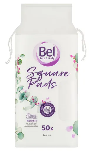 Bel Face & Body Odličovacie tampóny štvorcové 50ks