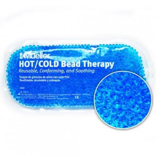 MUELLER Chladivý / hrejivý vankúšik s gélovými guličkami - modrý