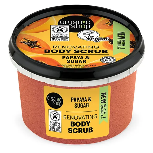 ORGANIC SHOP Telový peeling Šťavnaté papája 250 ml