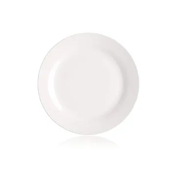Sada plytkých porcelánových tanierov BASIC nedekorované 26,5 cm, 6 ks, biele (60319503)
