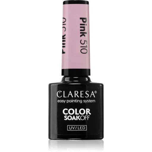 Claresa SoakOff UV/LED Color Fun Fair gélový lak na nechty odtieň Pink 510 5 g