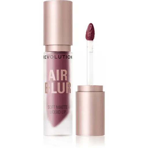 Makeup Revolution Air Blur Liquid Lipstick ľahký tekutý matný rúž odtieň Black Cherry 3.5 ml