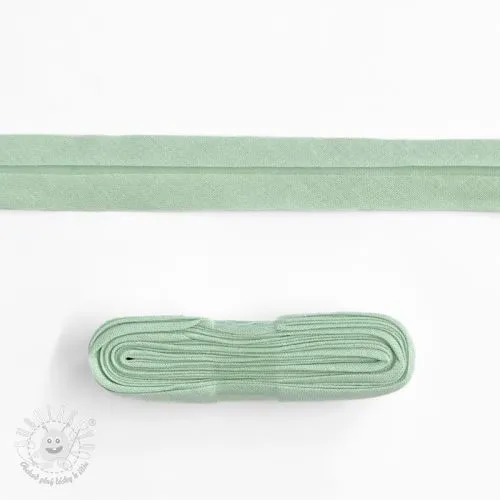 Lemovací prúžok bavlna - 3 m old green