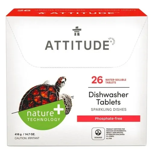 ATTITUDE Nature+ tablety do umývačky bez fosfátov 26 dávok
