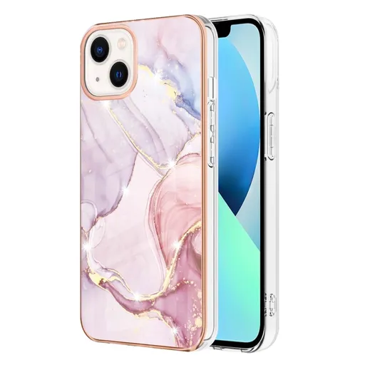 IMD MARBLE Ochranný kryt Apple iPhone 15 ROSE GOLD
