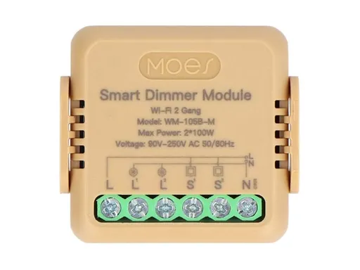 Smart ovládač osvetlenia MOES Switch Module MS-105B-M WiFi Tuya