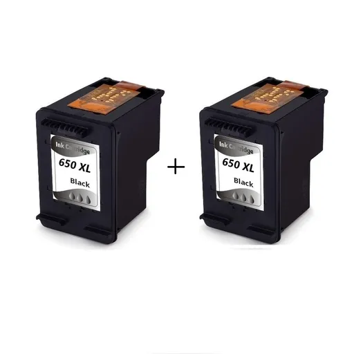 Renovovaná atramentová náplň CZ101AE#302, no.650XL BK/2x24ml pre tlačiarne HP (BULK), čierna