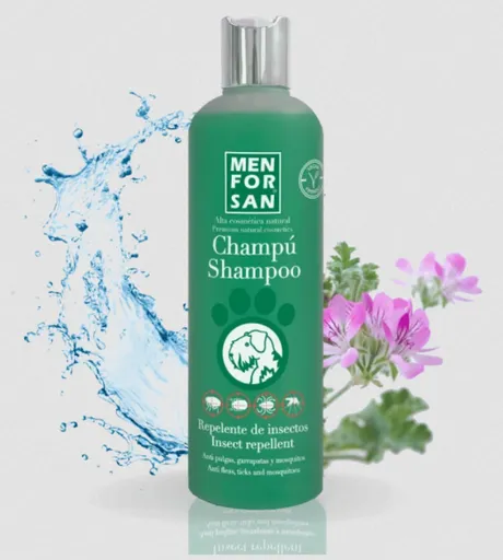 MEN FOR SAN antiparazitný šampón s citronelou a geraniolom pre psy 300 ml