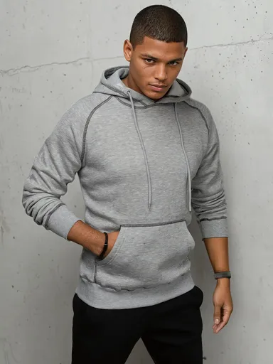 Športová svetlo-sivá mikina