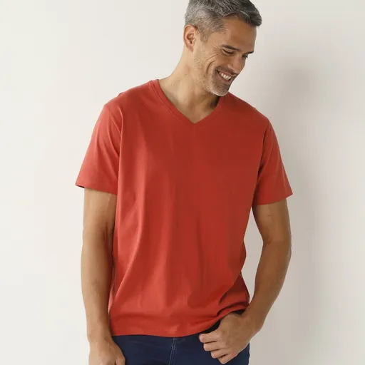 Tričko s výstrihom do V a krátkymi rukávmi