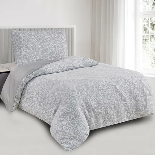 Žakárové obliečky Colorado sivá, 140 x 200 cm, 70 x 90 cm