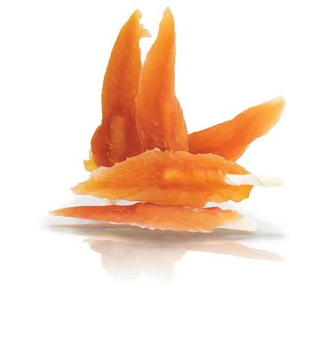 Maškrta pre psy KID DOG Kuracie prsia na byvolej tyčinke 500g