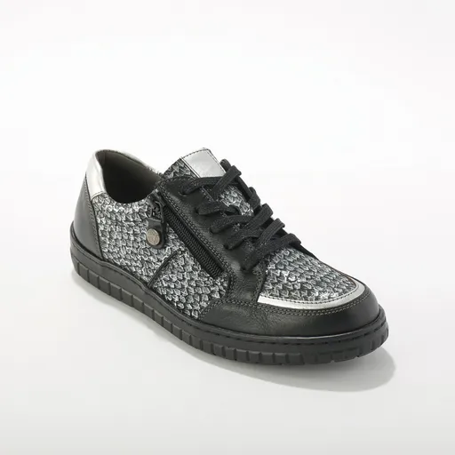 Tenisky  z 2 materiálov na zips