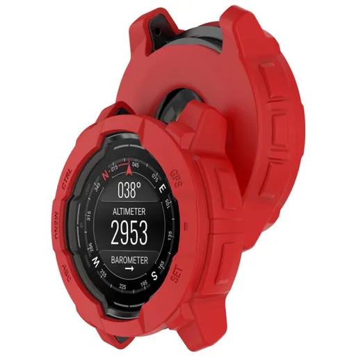 TPU HALF COVER Kryt pre Garmin Instinct 3 45mm červený