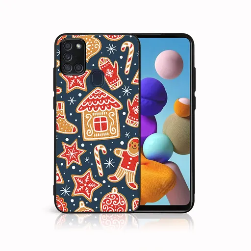 MY ART Obal s vianočným dizajnom Samsung Galaxy A21s CHRISTMAS (069)