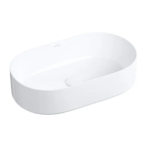 OMNIRES - MESA umývadlo na dosku, 53 x 32 cm biela lesk /BP/ MESA530BP