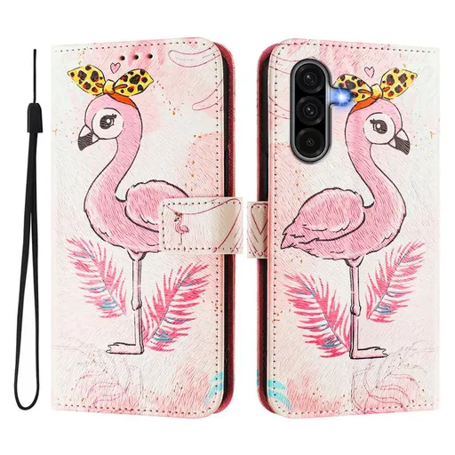 ART Peňaženkový kryt pre Samsung Galaxy A26 FLAMINGO