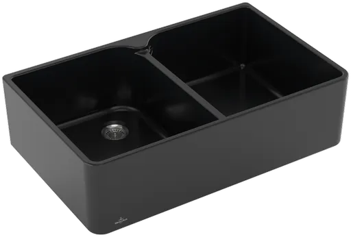 VILLEROY & BOCH VILLEROY & BOCH - Keramický drez Villeroy &amp; Boch Farmhouse 80 X, 638001R7, Pure Black 638001R7