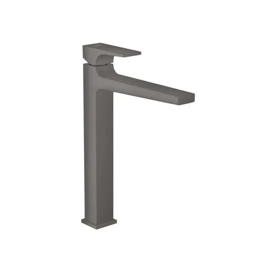 Hansgrohe Metropol vysoká umývadlová batéria s výpusťou kartáčovaný čierny chróm 32512340