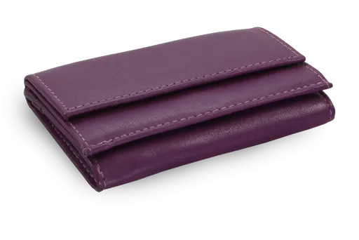 Fialová dámska kožená mini peňaženka 511-4392A-76